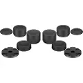 Goobay 58382, PlayStation 4, PlayStation 5, Tommelgrephette, Sort, Silikon, Convex/Concave, Klebende teip