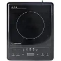 Esperanza EKH011, Sort, Benkeplate, Sonebasert induksjon, Keramisk, 1 zone(s), 1 zone(s)