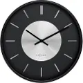 Nextime NeXtimeVeggklokke Retro Ii Stripes 25 cmSvartVeggklokker & bordklokkerFra Homeroom