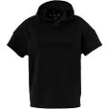 Kempa Black & White Hooded Kortarmet T-skjorte