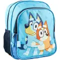 Bluey Lille rygsæk med 2 lynede lommer og sidenet. 5 L