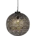 QAZQA Oriental pendellampe sort med gull 45 cm - Radiante