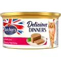 Butcher's Megapakke med Butcher's Delicious Dinners, 48 x 85 g - Oksekjøtt og lever
