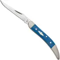 Case Cutlery Small Texas Toothpick, Smooth Blue G-10