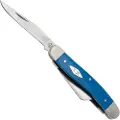 Case Cutlery Medium Stockman, Smooth Blue G-10