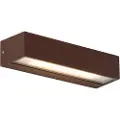 QAZQA Industriell vegglampe rustbrun inkl. LED IP65 - Steph