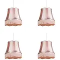 QAZQA Sett med 4 Retro Hengelamper Rosa 45 cm - Granny
