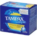 Tampax Compak Regular, 22 stykker, Boks
