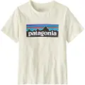 Patagonia P-6 Logo Kids T-skjorte hvit