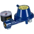 Talamex Gok Gassregulator Rettvinklet 30 Mbar 90º Tilkobling Med Manometer