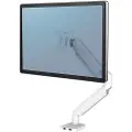 Fellowes Platinum Series - Monteringssett - justerbar arm - for Skjerm - aluminium - hvit - skjermstørrelse: inntil 27 - skrivebordsmonterbar