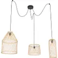 QAZQA Smart utendørs hengelampe rotting 3-lys inkl. LED - Calamus