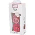 BIBS smokk Boheme 2-pk 0-6m Dusty Pink/Coral