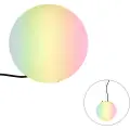 QAZQA Smart utelampe hvit 25 cm IP65 inkl. LED - Nura