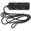 Goobay AC power strip - 1.5 m - Svart