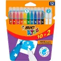 BIC Kids Coloring & Erasing 10 + 2 free