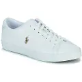 Ralph Lauren for man. 816785025004 Lonwoord leather trainers white (47), Flat, Laces, Casual