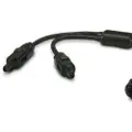 Phoenix Contact Phoenix Solcellestik, Solpanel Y-fordeler - PPE, farve: sort. Samlet med Sunclix - 1x han (minus) - 2x hun (plus) - Længde 120 mm