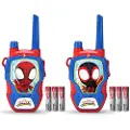 Disney Spidey, Walkie talkie for barn, 4 år, Blå, Rød