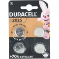 Duracell Knappcellebatteri CR2025 4-pakning