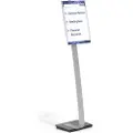 Durable 481323, Informasjonsvisning, A3, Akryl, Sølv, Horisontal/vertikal