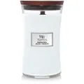 Woodwick Magnolia Birch, Cylinder, Lyseblå, Bjørketre, Magnolia, 130 timer, 1 stykker