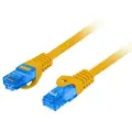 Lanberg - Koblingskabel - RJ-45 (hann) til RJ-45 (hann) - 2 m - SFTP - CAT 6a - formstøpt, uten hindringer, flertrådet - oransje, RAL 1028
