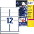 Avery L7913-10, Hvit, Avrundet rektangel, Permanent, 99.1 x 42.3 mm, A4, Polyethylen