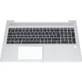 HP - Erstatningstastatur for bærbar PC - med ClickPad - Tysk - for ProBook 450 G6 Notebook, 450 G7 Notebook, 455 G6 Notebook