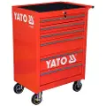 YATO YT-0913, Stål, Rød, 300 kg, 12,7 cm, 2 hjul, 2 hjul