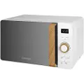 Concept MT4420WH, Benkeplate, Solo mikrobølge ovn, 20 l, 800 W, Knapper, Rotasjon, Hvit