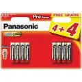 Panasonic Pro Power LR03/AAA Alkaliske batterier - 8 stk.