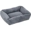 TIAKI hundeseng Lazy Bear, mørk grå - Størrelse M: l 70 x b 55 x h 20 cm