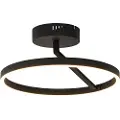 QAZQA Design taklampe sort inkl. LED 3-trinns dimmbar - Anello