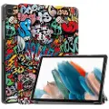 Mtp Products Samsung Galaxy Tab A9 Tri-Fold Series Smart Folio-etui - Graffiti