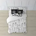Play Fabrics Batman Dynetrekk Med Knapper Til 120 Seng 200x200 Cm