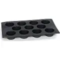 Patisse Patisse, mini cupcake form, 29 x 17 cm, svart silikon, 11 rom