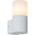 QAZQA Moderne utendørs vegglampe hvit med opal skjerm IP44 - Odense