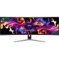 MSI MPG 491CQP QD-OLED - OLED-skjerm - gaming - kurvet - 49 - 5120 x 1440 Dual Quad HD @ 144 Hz - 250 cd/m² - 1500000:1 - 0.03 ms - 2xHDMI, DisplayPort, USB-C - hodetelefoner