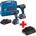 Bosch Gdx 18v-200+gsr18v-55 Professional Slagtrekker