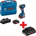 Bosch GDR 18V-200 Professional - Støtdriver - trådløs - 1/4 sekskantspor - 200 N·m - 2 batterier - 18 V