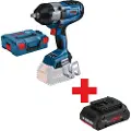 Bosch GDS Professional 18V-1000 - Støtskiftenøkkel - trådløs - 1/2 firkantdrev - 1000 N·m - uten batteri - 18 V - SOLO