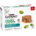 Gourmet Nature's Creations Gravy Heart 12 x 85 g - Høysjøfisk, kylling, torsk og okse