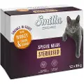 Smilla Økonomipakke 24 x 85 g Smilla biter med grønnsaker - Sterilised med kalkun og grønne bønner
