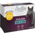 Smilla Økonomipakke 24 x 85 g Smilla biter med grønnsaker - Hair & Skin med gulrøtter og gulrøtter