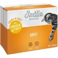 Smilla Fresh Pouch Adult med grønnsaker - Kylling og gulrøtter (12 x 85 g)