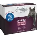 Smilla Indoor biter med grønnsaker 12 x 85 g - med tunfisk og grønne bønner 24 x 85 g