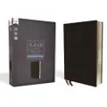 Zondervan NASB, Thinline Bible, Large Print, Bonded Leather, Black, Red Letter, 1995 Text, Comfort Print