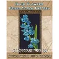 Createspace Independent Publishing Platform Blue Flowers Cross Stitch Pattern