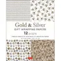 Tuttle Publishing Silver and Gold Gift Wrapping Papers - 12 Sheets